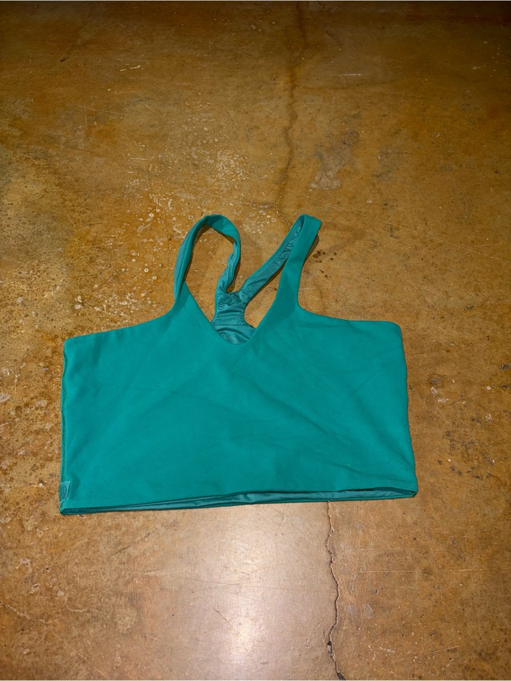 lululemon athletica Teal Racerback Crop Bra